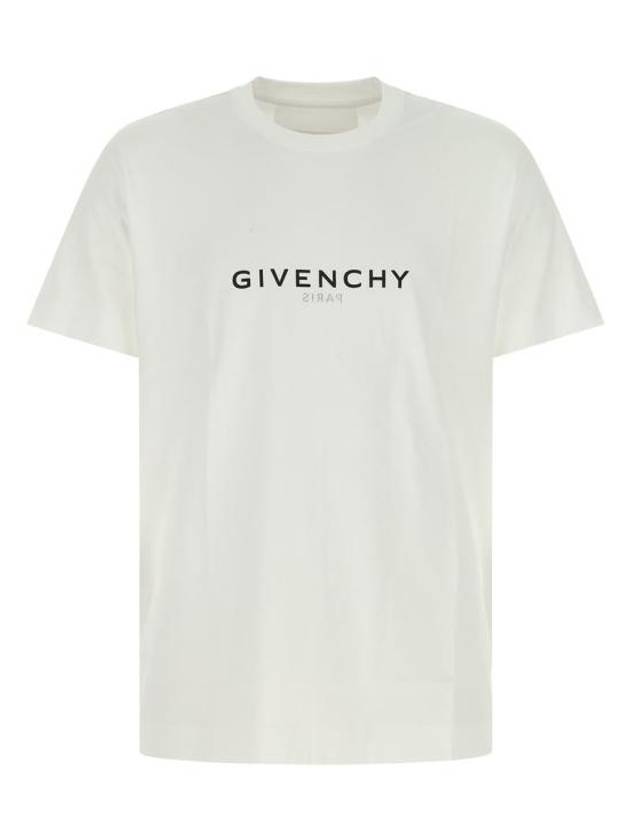 Reverse Oversized Short Sleeve T-Shirt White - GIVENCHY - BALAAN 2