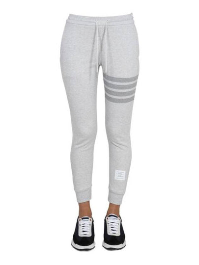 Women's Diagonal Pastel Trainning Jogger Track Pants Grey - THOM BROWNE - BALAAN 2