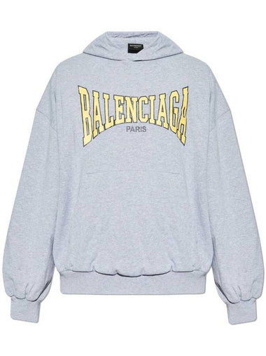 Balenciaga logo print hoodie - BALENCIAGA - BALAAN 1