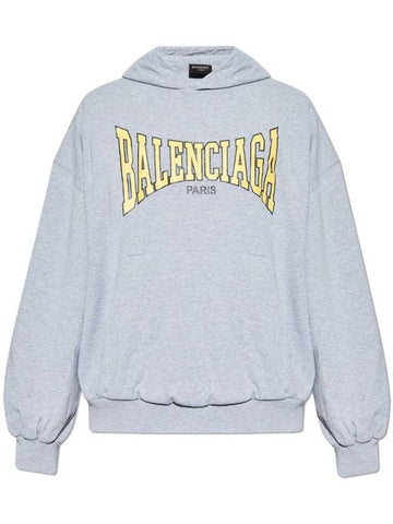 Logo Print Hoodie Blue - BALENCIAGA - BALAAN 1