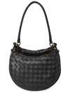 Intrecciato Gemelli Small Shoulder Bag Black - BOTTEGA VENETA - BALAAN 5