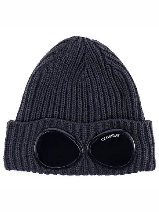 Goggles Wool Beanie Gray - CP COMPANY - BALAAN.