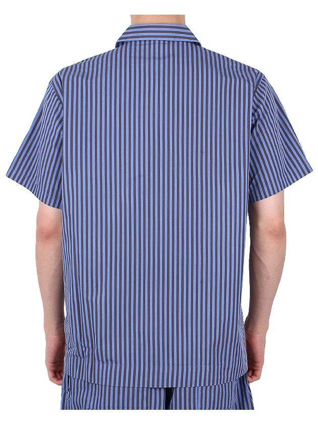 Poplin Striped Pajamas Short Sleeve Shirt - TEKLA - BALAAN 4