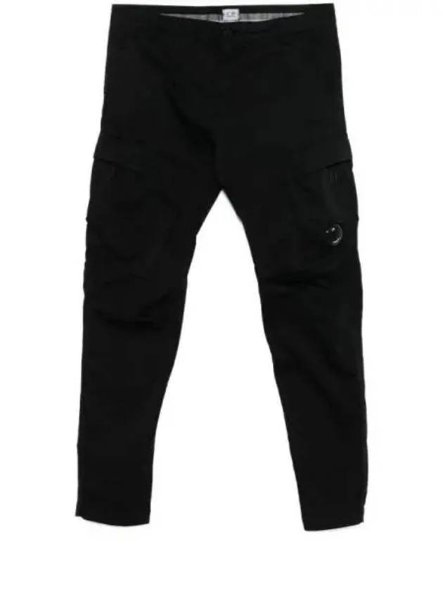 Stretch Sateen Ergonomic Cargo Pants Black - CP COMPANY - BALAAN 2