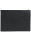 Diagonal Medium Document Case Clutch Bag Dark Grey - THOM BROWNE - BALAAN 7