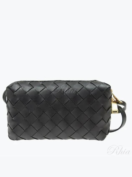 Intrecciato Mini Cross Bag Black - BOTTEGA VENETA - BALAAN 2