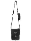 Re-Nylon Saffiano Mini Cross Bag Black - PRADA - BALAAN 4