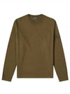 Ghost Piece Organic Cotton Badge Sweatshirt Military Green - STONE ISLAND - BALAAN 2