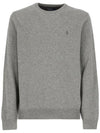 Logo Basic Pullover Knit Top Grey - POLO RALPH LAUREN - BALAAN 2