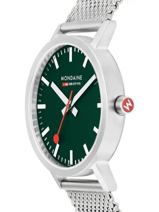 A660 30360 60SBJ Classic Forest Green Cork Recycled Metal Watch - MONDAINE - BALAAN 2