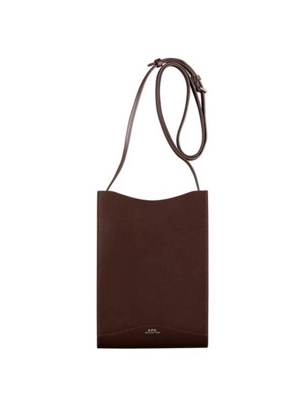 Jamie Large Neck Pouch Bag Brown - A.P.C. - BALAAN 1