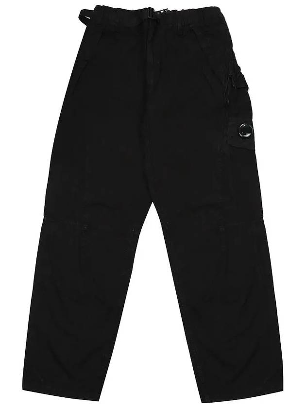 Batic Utility Straight Pants Black - CP COMPANY - BALAAN 7