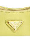 Saffiano Re-edition 2005 Triangle Logo Calf Leather Shoulder Bag Yellow - PRADA - BALAAN 9