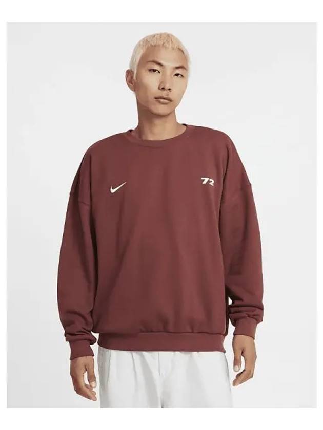 Club Men s Oversized Crew Neck Sweatshirt Dark Pony White HQ2962 231 732132 - NIKE - BALAAN 1