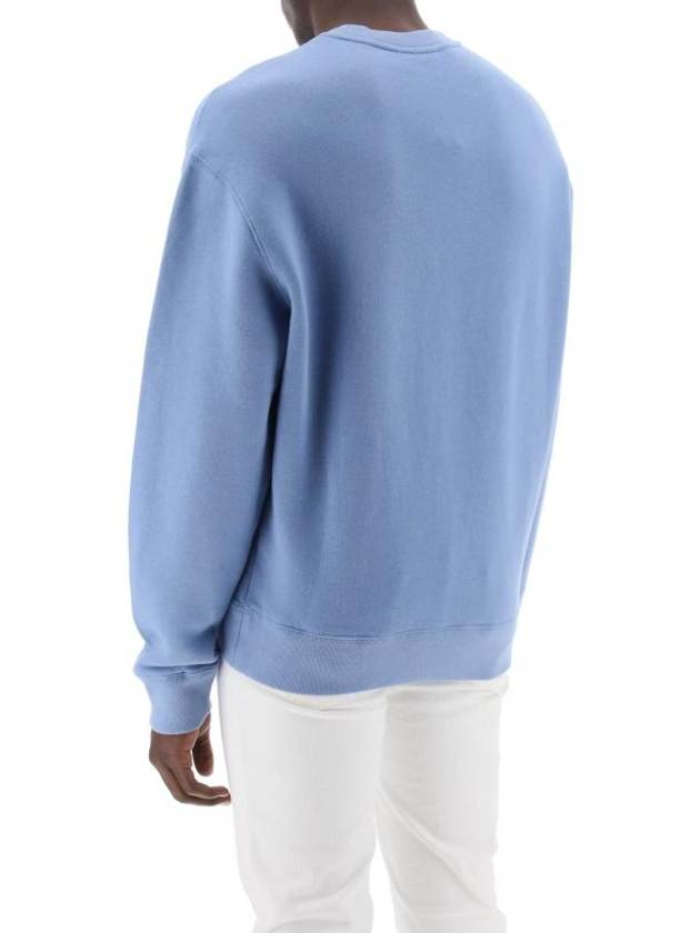 Bold Fox Head Cotton Sweatshirt Blue - MAISON KITSUNE - BALAAN 4