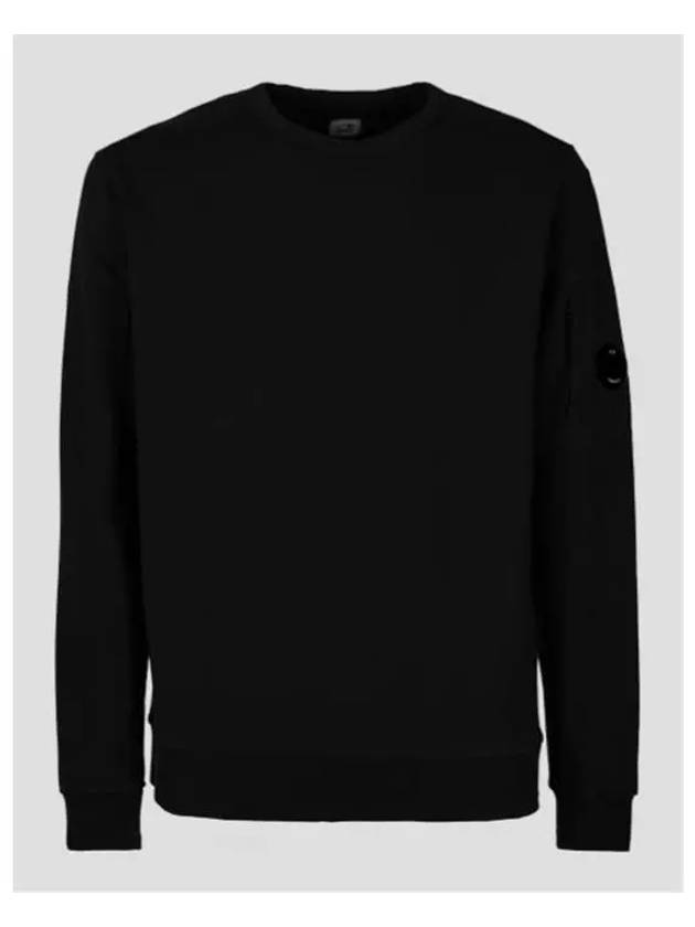 Lens Wappen Cotton Sweatshirt Black - CP COMPANY - BALAAN 5