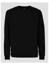 Lens Waffen Logo Sweatshirt Black 14CMSS032A - CP COMPANY - BALAAN 4