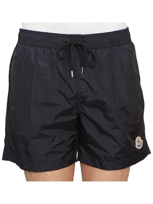 Moncler Logo Swim Shorts Night Blue - MONCLER - BALAAN 6