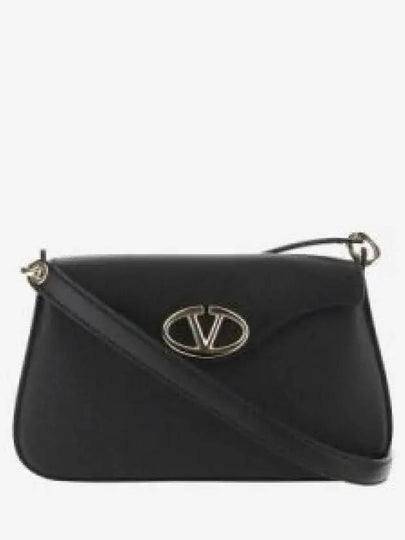 Vlogo Calfskin Shoulder Bag Black - VALENTINO - BALAAN 2