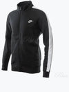 Sportswear Club Zipper Track Jacket Black - NIKE - BALAAN 2