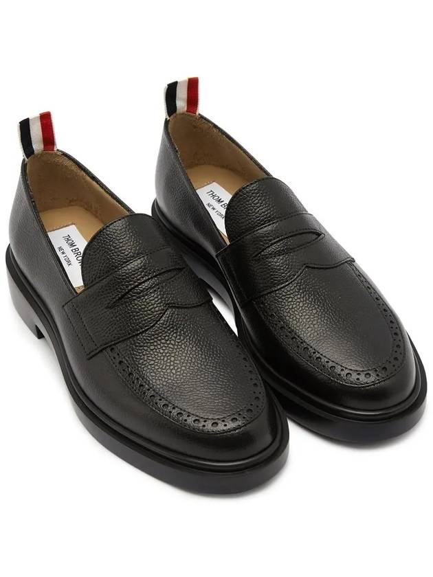 RWB grained leather penny loafers - THOM BROWNE - BALAAN 1