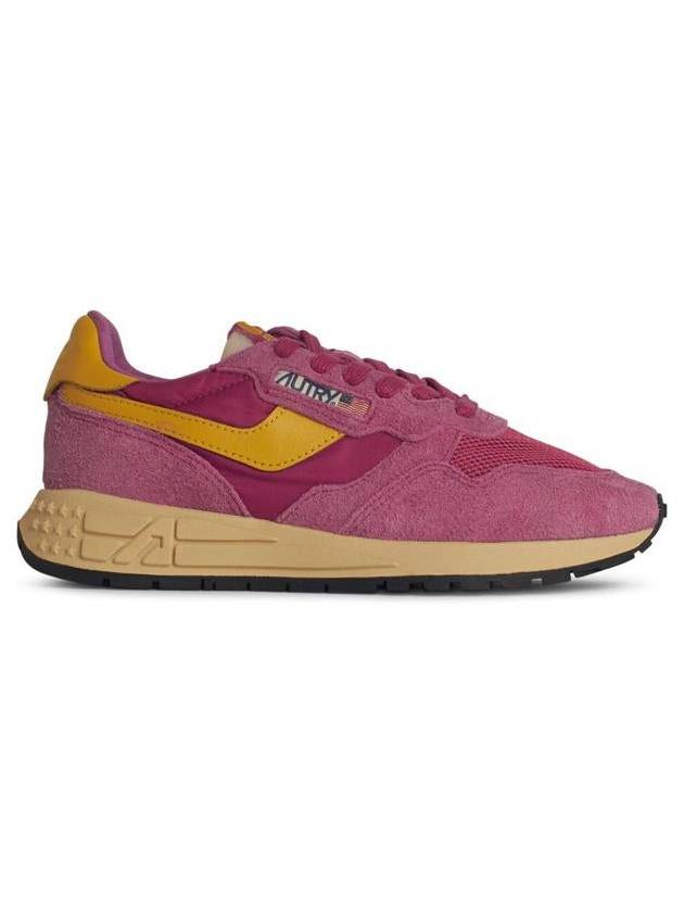 Autry 'Reelwind' Fuchsia Suede Sneakers - AUTRY - BALAAN 1