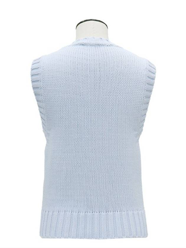 Sky blue knit sleeveless - GANNI - BALAAN 2