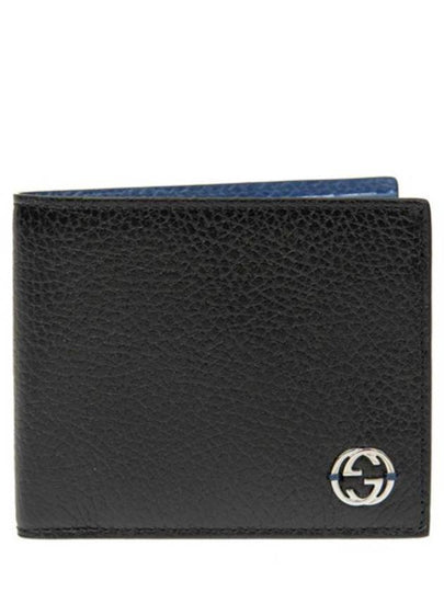 GG Interlocking Two Tone Half Wallet Black - GUCCI - BALAAN 2