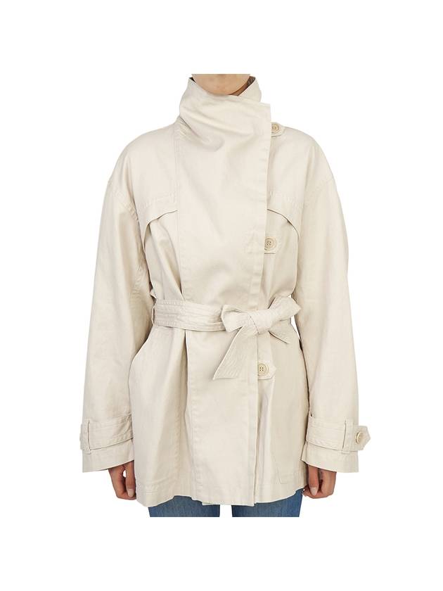 Belted Jacket Beige - ISABEL MARANT - BALAAN 1