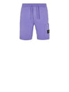 Cotton Fleece Cargo Bermuda Shorts Purple - STONE ISLAND - BALAAN 2