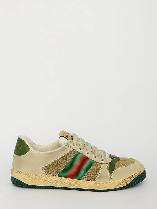 Screener GG Canvas Low Top Sneakers - GUCCI - BALAAN 2