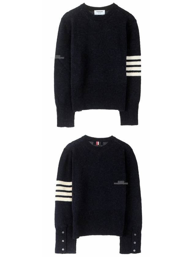 Diagonal Armband Knit Top Navy - THOM BROWNE - BALAAN 5