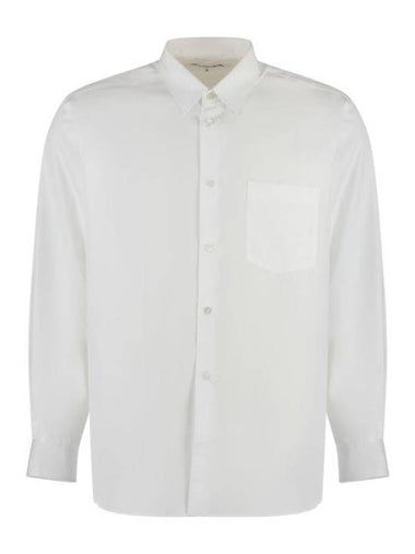 Long Sleeve T-Shirt FZB011PER 3 WHITE - COMME DES GARCONS - BALAAN 1