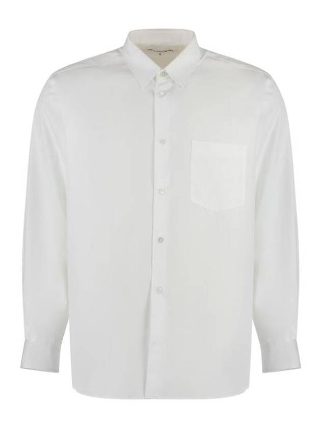 Long Sleeve T-Shirt FZB011PER 3 WHITE - COMME DES GARCONS - BALAAN 1