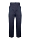 Cotton Silk Slacks Navy - DIOR - BALAAN 2