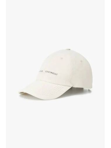 Men s Logo Embroidered Gabardine Baseball Cap Light Beige - BRUNELLO CUCINELLI - BALAAN 1