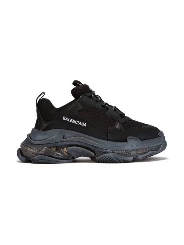 Triple S Sneakers Clear Sole Black - BALENCIAGA - BALAAN 3