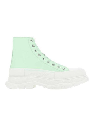 Tread Slick High Top Sneakers Green - ALEXANDER MCQUEEN - BALAAN 1