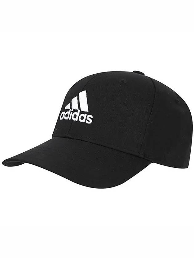 Embroidered Logo Cotton Twill Ball Cap Black - ADIDAS - BALAAN 1