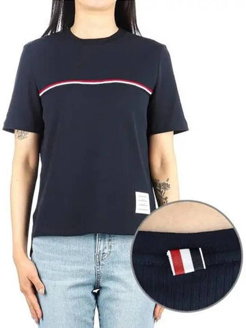 Women s short sleeve t shirt 271340 - THOM BROWNE - BALAAN 1