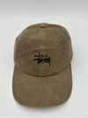 Graffiti Corduroy Low Pro Ball Cap Dark Khaki - STUSSY - BALAAN 5