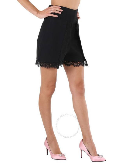 Alexander McQueen Ladies Black Shorts With Lace Inserts, Brand Size 36 (US Size 4) - ALEXANDER MCQUEEN - BALAAN 2