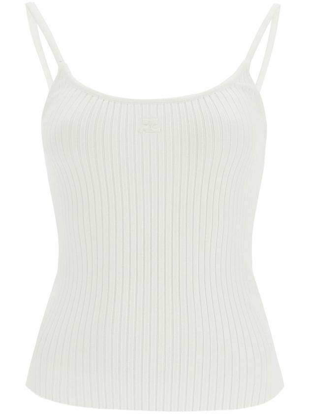 Logo Knit Sleeveless White - COURREGES - BALAAN 2