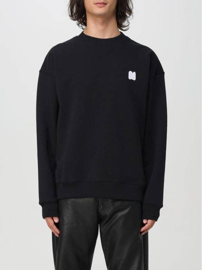 Logo Patch Sweatshirt Black - MSGM - BALAAN 2