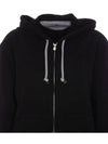 Cotton Hooded Jacket Black - BRUNELLO CUCINELLI - BALAAN 5