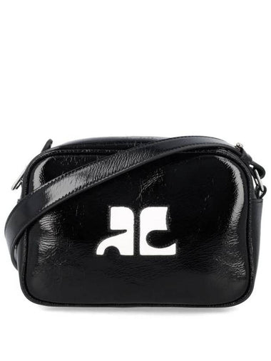 Reedition Logo Patch Cross Bag Black - COURREGES - BALAAN 1