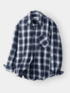 Cloud multi check shirt navy - INDUST - BALAAN 6