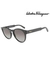 Gradient Round Sunglasses Black - SALVATORE FERRAGAMO - BALAAN 2