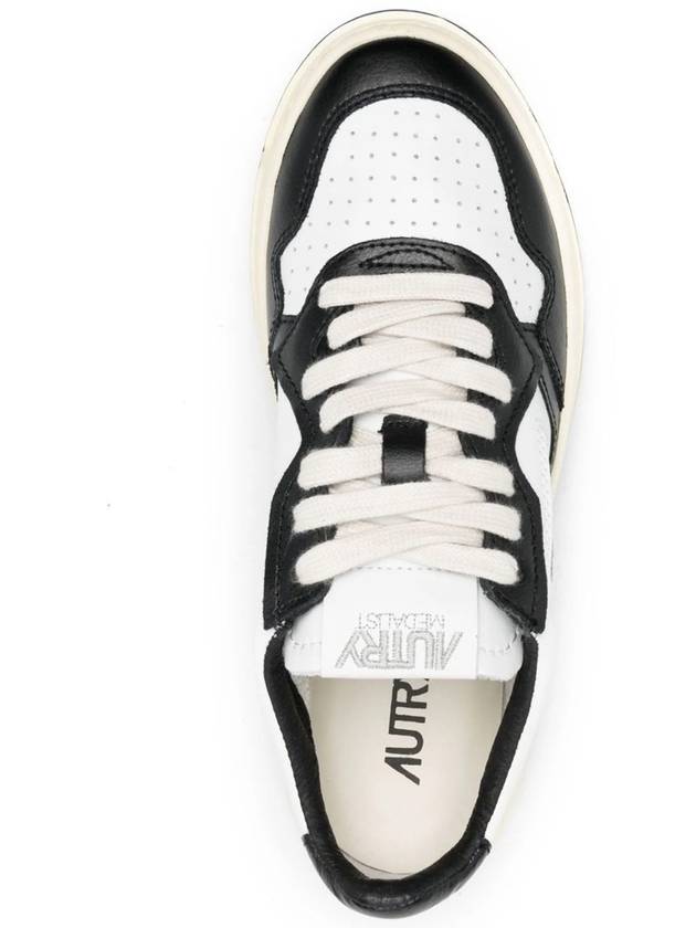 Medalist Leather Low Top Sneakers White Black - AUTRY - BALAAN 5