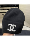 CC Logo Beanie Basic Fur Hat Women Men Unisex Black - CHANEL - BALAAN 3